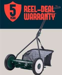 American Lawn Mower Company 1725-16GC 16-inch 7-Blade Reel Mower with Grass Catcher, Specialty Grass Mower, Green - 2