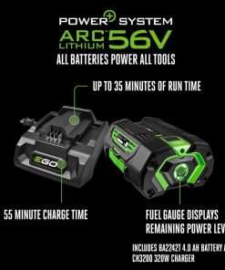 EGO LM2112 21-Inch 56-Volt Cordless Push Lawn Mower with Upgraded Brushless Motor, 4.0Ah Battery, and Charger - 6