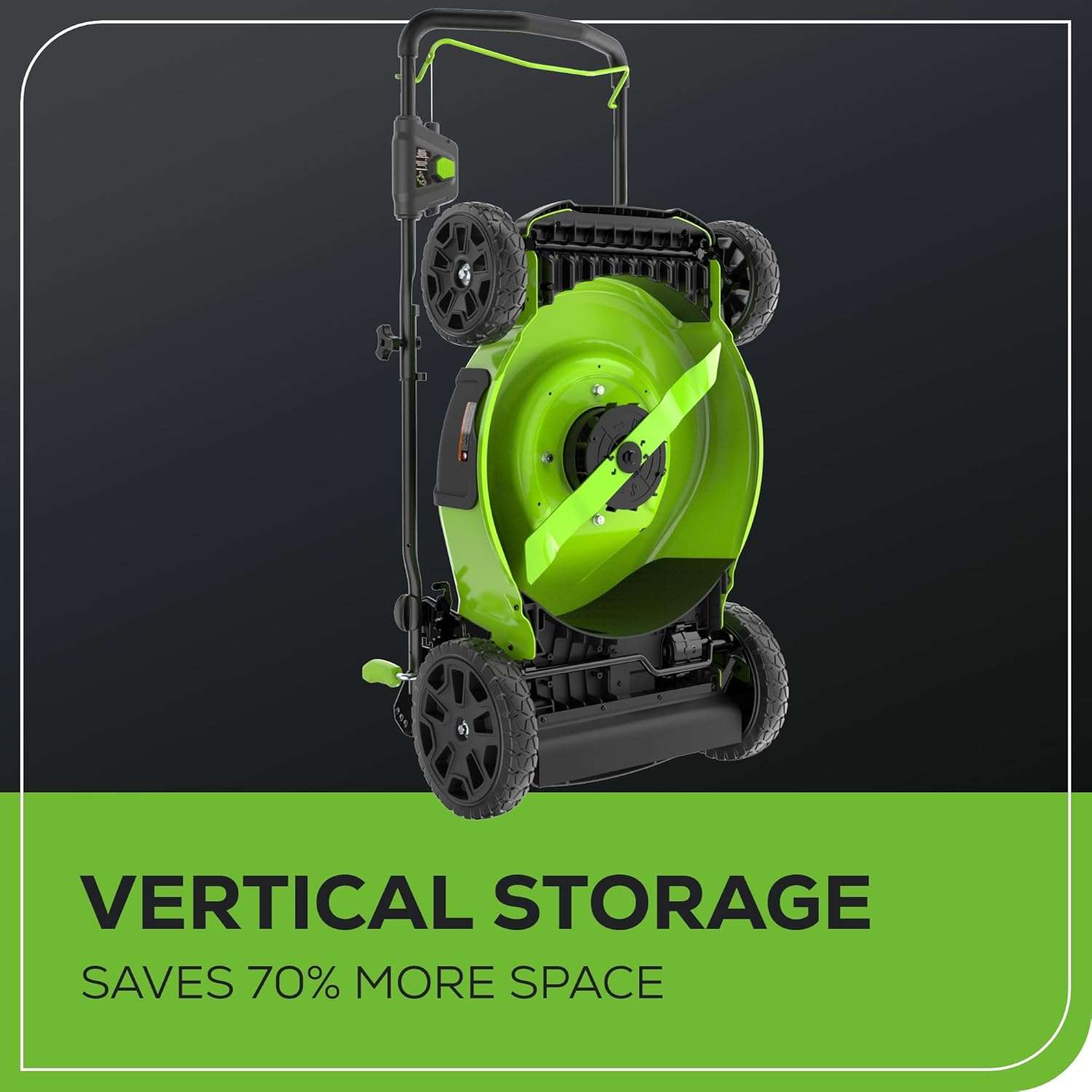 Greenworks 80V 21 Brushless (Push) Cordless Electric Lawn Mower + Axial Leaf Blower + 13 String Trimmer, 2.0Ah Batteries and 30 Minute Rapid Charger - 6