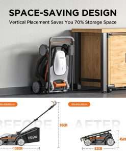 Litheli Cordless Lawn Mower 13 Inch, U20 Handy+ 20V Electric Lawn Mowers for Garden, Yard and Farm, 5 Heights Adjustment, Light Weight,4.0Ah Portable Battery Included - 5