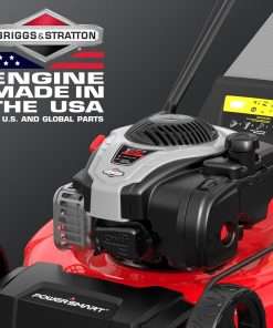 PowerSmart 21 B&S Engine 140cc Self Propelled Lawn Mower - Steel Deck, 6-Height Adjustments, 3-in-1 Mulching Capability - 7