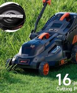 AIVOLT Cordless Lawn Mower Battery Powered 16-inch Brushless Lawn Mowers Walk-Behind Push Grass Mower with 36V 4.0Ah Battery and Charger - 2