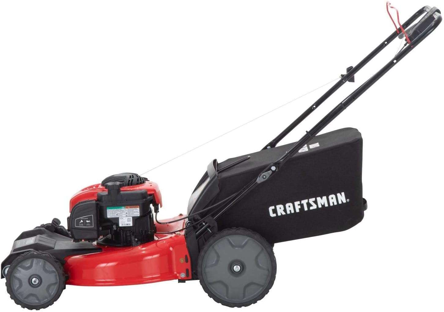 CRAFTSMAN Self-Propelled Gas Powered Lawn Mower, 21 Inch, 3-in-1 Mulching Push Mower with Bag, 6 Adjustable Heights, 140cc OHV Engine (M215) - 5