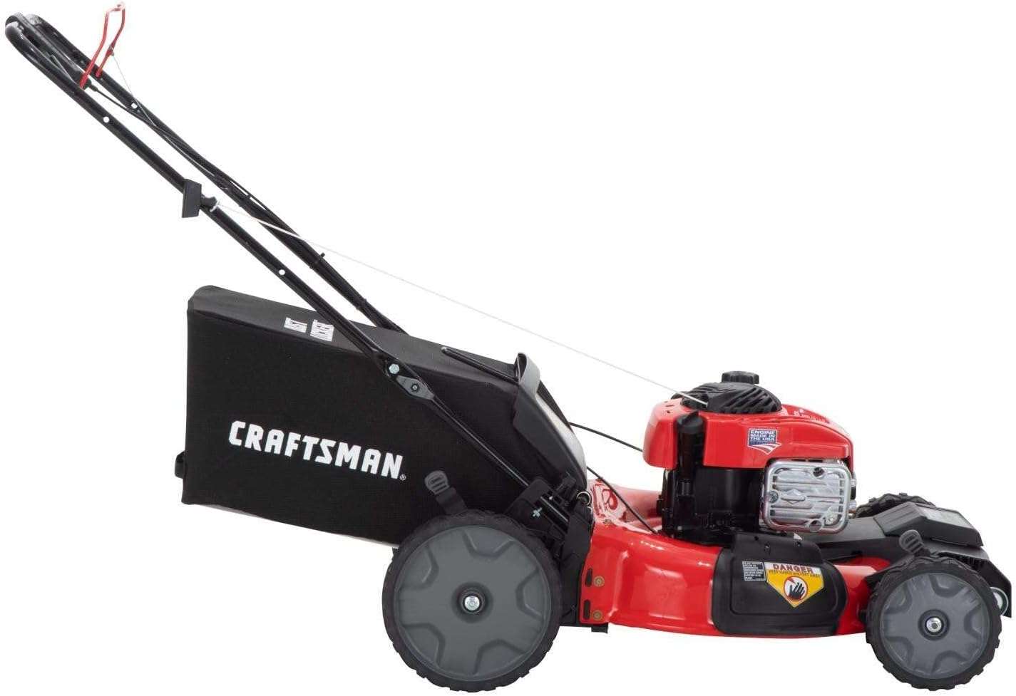 CRAFTSMAN Self-Propelled Gas Powered Lawn Mower, 21 Inch, 3-in-1 Mulching Push Mower with Bag, 6 Adjustable Heights, 140cc OHV Engine (M215) - 6