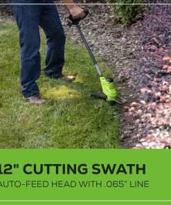 Greenworks 48V (2x24V) 20 Cordless Push Mower, 12 String Trimmer, 320 CFM Blower，10 Chainsaw，and 22 Hedge Trimmer Combo Kit - 8