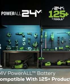 Greenworks 48V (2x24V) 21 Cordless Battery Self-Propelled Mower, 10 String Trimmer & 320 CFM Blower Combo Kit w- (2) 5.0Ah Batteries, (1) 2.0Ah Battery & Chargers - 9