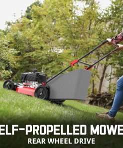 PowerSmart Self Propelled Gas Lawn Mower, 21-Inch 170cc OHV Engine RWD Single-Speed 3-in-1 with Bagging 2024 Version - 3