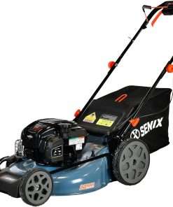 SENIX LSSG-H2 22-Inch Self Propelled Gas Lawn Mower with 163 cc 4-Cycle Engine, 3-in-1 Rear Wheel Drive Variable Speed Lawnmower, 6-Position Height Adjustment with 11-Inch Rear Wheels - 3