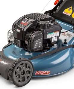 SENIX LSSG-H2 22-Inch Self Propelled Gas Lawn Mower with 163 cc 4-Cycle Engine, 3-in-1 Rear Wheel Drive Variable Speed Lawnmower, 6-Position Height Adjustment with 11-Inch Rear Wheels - 6