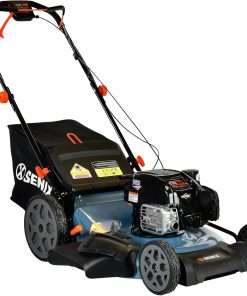 SENIX LSSG-H2 22-Inch Self Propelled Gas Lawn Mower with 163 cc 4-Cycle Engine, 3-in-1 Rear Wheel Drive Variable Speed Lawnmower, 6-Position Height Adjustment with 11-Inch Rear Wheels - 8