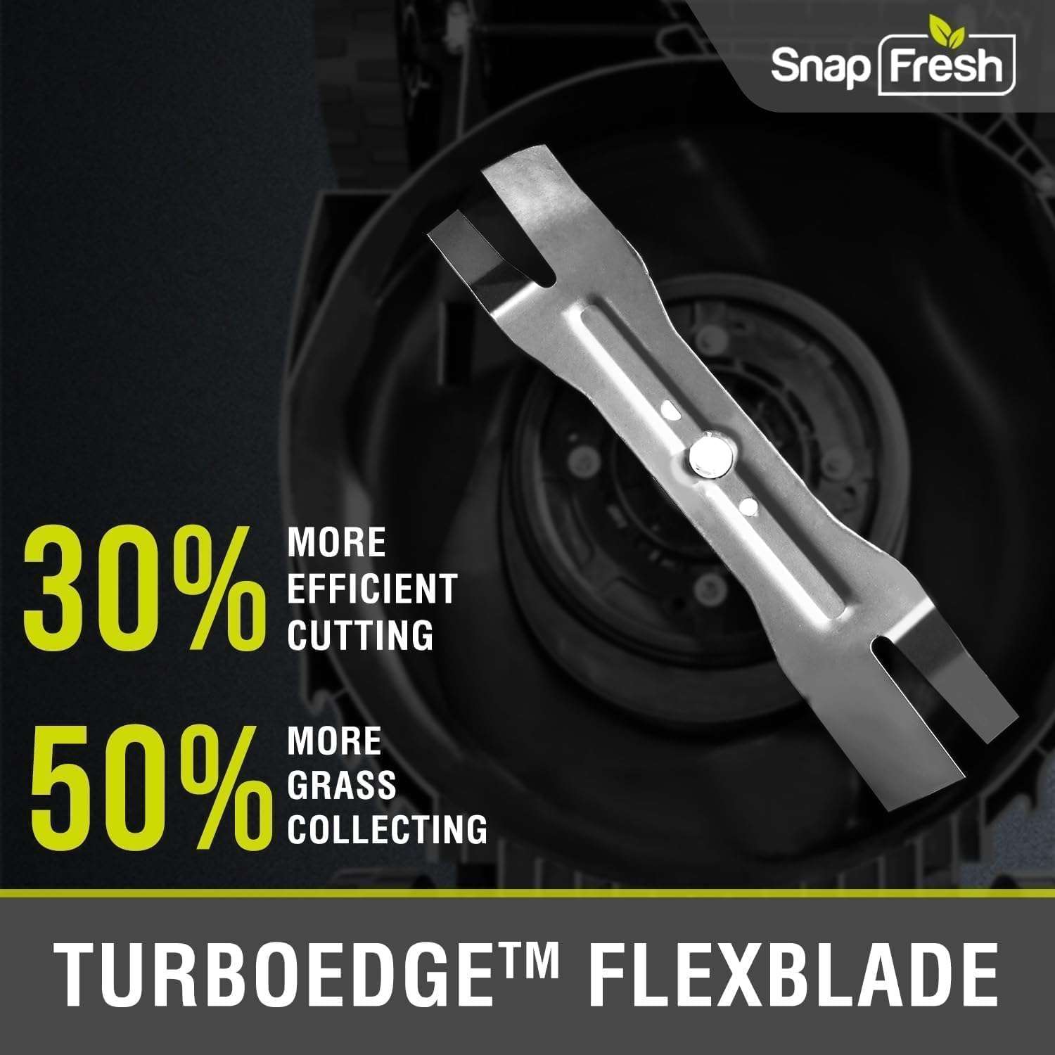 SnapFresh Electric Lawn Mower Cordless - 40V (2 x 20V) 16 Brushless Push Lawn Mower with 4.0Ah Battery x 2 and Fast Charger Included - Battery Operated Lawn Mower with Bagger - 4