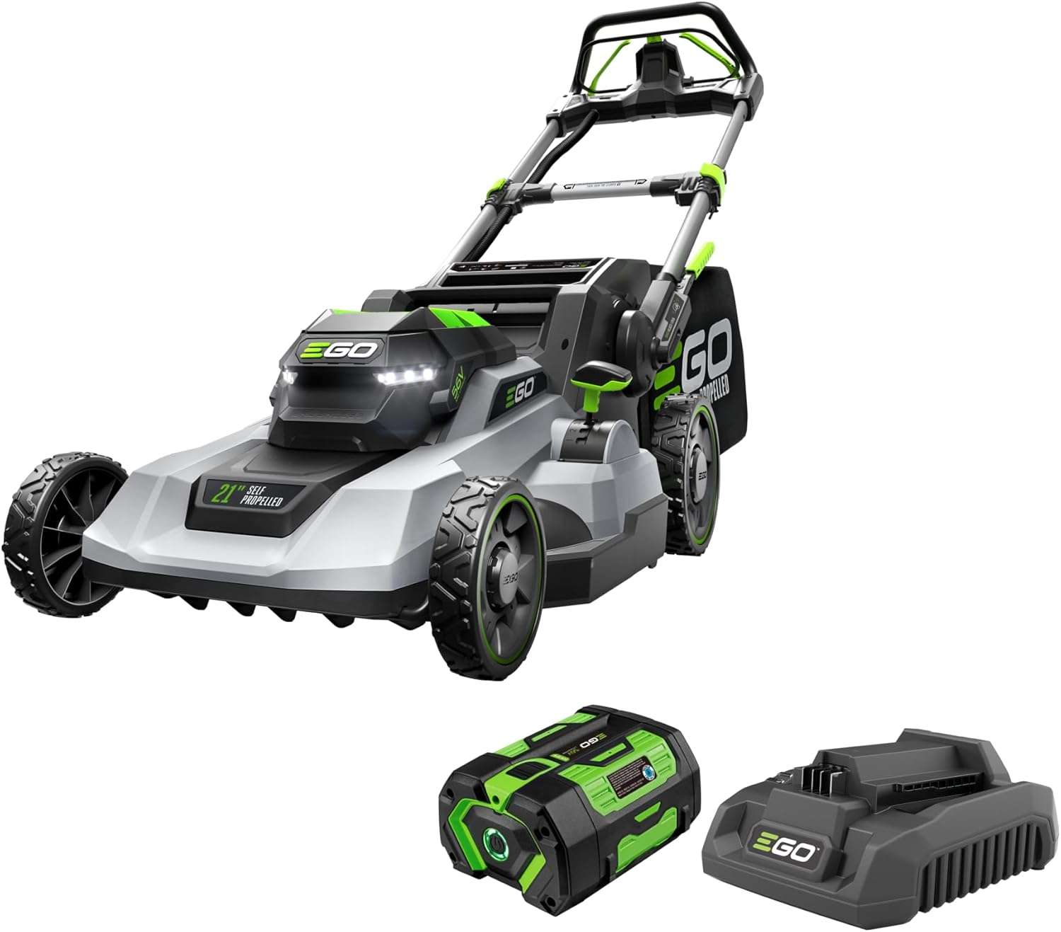 EGO POWER+ Electric Lawn Mower, Self-Propelled Cordless, Includes 56V 6.0Ah Battery And 320W Charger - LM2114SP - 1