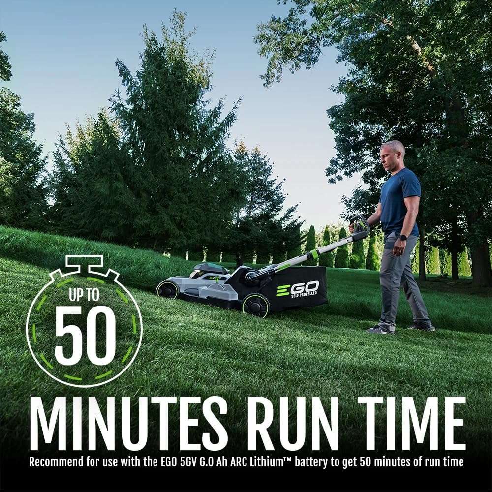 EGO POWER+ Electric Lawn Mower, Self-Propelled Cordless, Includes 56V 6.0Ah Battery And 320W Charger - LM2114SP - 4