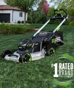 EGO Power+ LM2206SP 56-Volt 22-Inch Aluminum Deck Select Cut Self-Propelled Cordless Lawn Mower with 10.0Ah Battery, 700W Turbo Charger Included Plus Extra BA2800T 5.0Ah Battery - 2