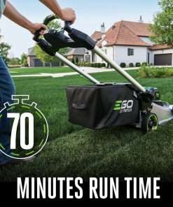 EGO Power+ LM2206SP 56-Volt 22-Inch Aluminum Deck Select Cut Self-Propelled Cordless Lawn Mower with 10.0Ah Battery, 700W Turbo Charger Included Plus Extra BA2800T 5.0Ah Battery - 4