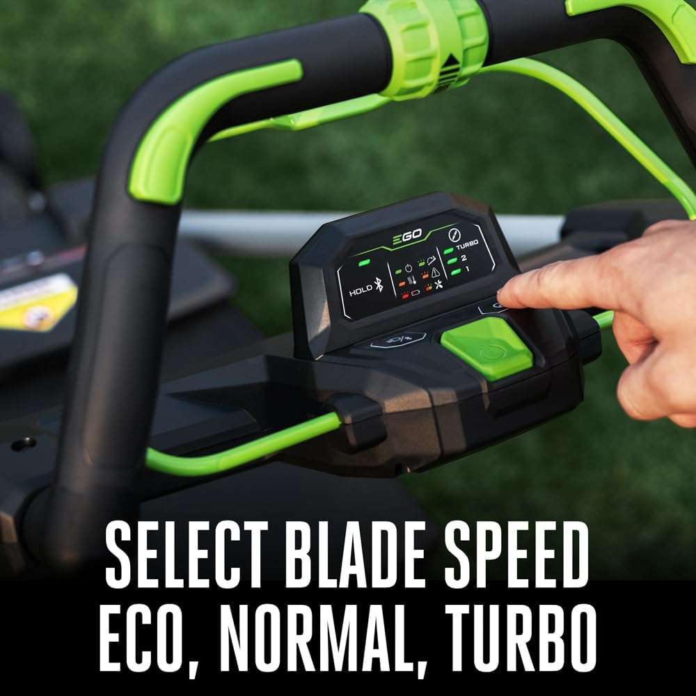EGO Power+ LM2206SP 56-Volt 22-Inch Aluminum Deck Select Cut Self-Propelled Cordless Lawn Mower with 10.0Ah Battery, 700W Turbo Charger Included Plus Extra BA2800T 5.0Ah Battery - 5