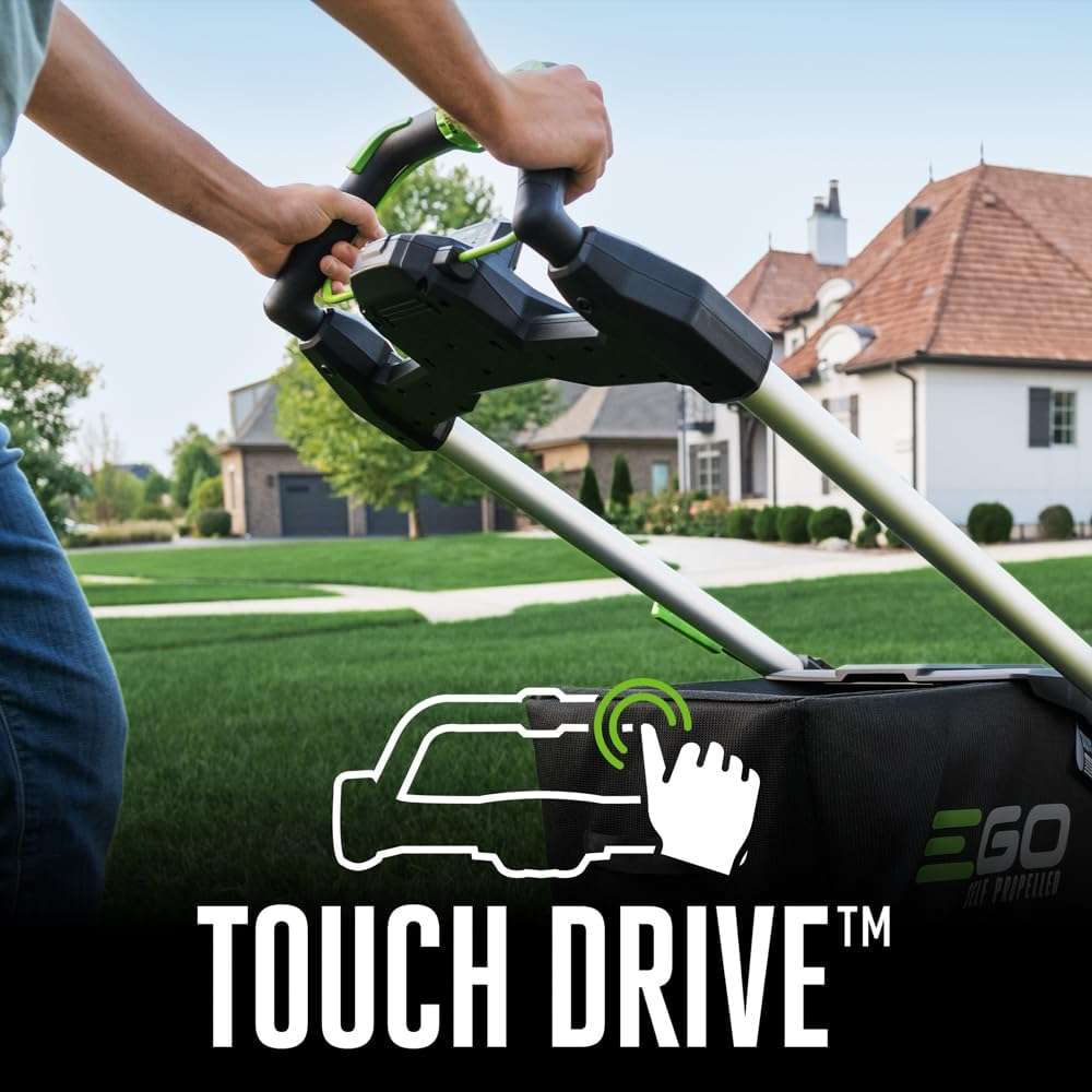 EGO Power+ LM2206SP 56-Volt 22-Inch Aluminum Deck Select Cut Self-Propelled Cordless Lawn Mower with 10.0Ah Battery, 700W Turbo Charger Included Plus Extra BA2800T 5.0Ah Battery - 6