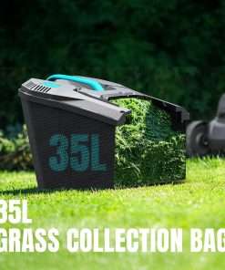 Electric Lawn Mower with Brushless Motor, 20V 13 inch Cordless Lawn Mower with 5-Position Cutting Height Adjustment, 2x4.0Ah Battery and Charger Included - 6