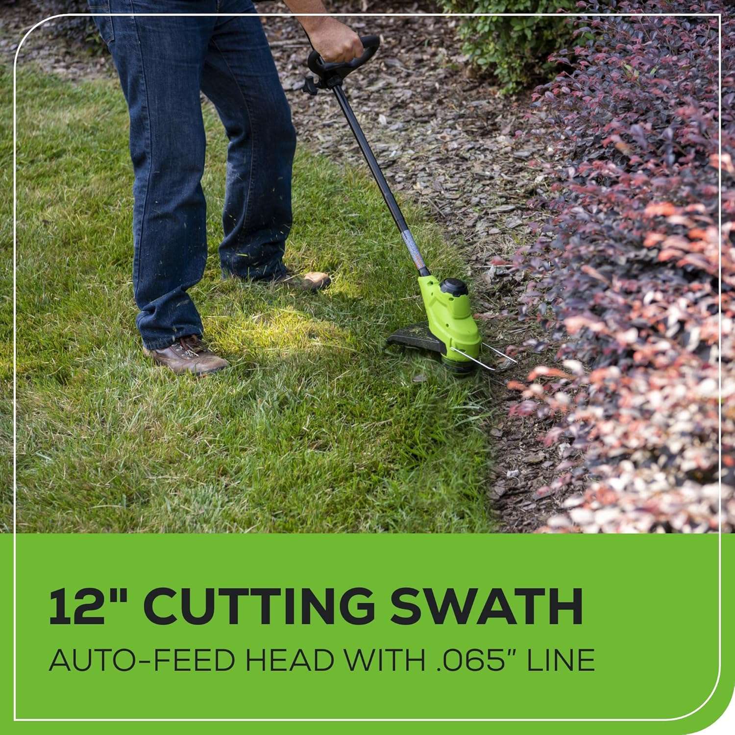 Greenworks 48V 17 Brushless Mower+12 String Trimmer +320CFM Blower, 4.0Ah Batteries and 2A Dual Port Charger - 8