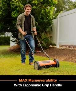 LawnMaster LMRM1401 Push Reel Lawn Mower 14-Inch 5-Blade - 3