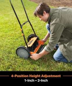 LawnMaster LMRM1401 Push Reel Lawn Mower 14-Inch 5-Blade - 4