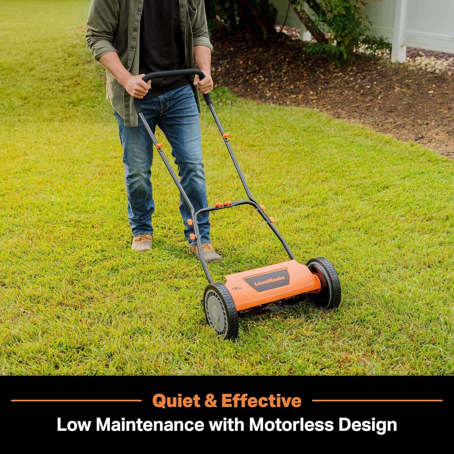 LawnMaster LMRM1401 Push Reel Lawn Mower 14-Inch 5-Blade - 5