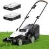 Litheli 40V 16 Electric Lawn Mower Cordless, Brushless Lawnmower with 6-Height Adjust, Portable & Lightweight Push Battery Powered Lawn Mower - 1