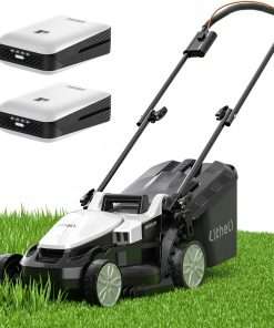 Litheli 40V 16 Electric Lawn Mower Cordless, Brushless Lawnmower with 6-Height Adjust, Portable & Lightweight Push Battery Powered Lawn Mower - 1