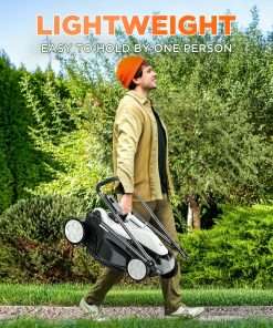 Litheli 40V 16 Electric Lawn Mower Cordless, Brushless Lawnmower with 6-Height Adjust, Portable & Lightweight Push Battery Powered Lawn Mower - 5