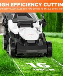 Litheli 40V 16 Electric Lawn Mower Cordless, Brushless Lawnmower with 6-Height Adjust, Portable & Lightweight Push Battery Powered Lawn Mower - 7