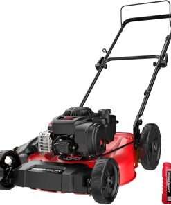 PowerSmart 21 Push Lawn Mower, B&S 125cc Engine, 2-in-1 Mulching and Side Discharge, Lightweight, Easy Assembly, Cordless Push Lawn Mowers for Garden Yard - 1
