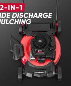 PowerSmart 21 Push Lawn Mower, B&S 125cc Engine, 2-in-1 Mulching and Side Discharge, Lightweight, Easy Assembly, Cordless Push Lawn Mowers for Garden Yard - 4