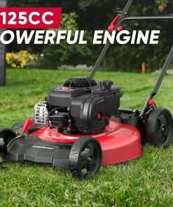 PowerSmart 21 Push Lawn Mower, B&S 125cc Engine, 2-in-1 Mulching and Side Discharge, Lightweight, Easy Assembly, Cordless Push Lawn Mowers for Garden Yard - 6