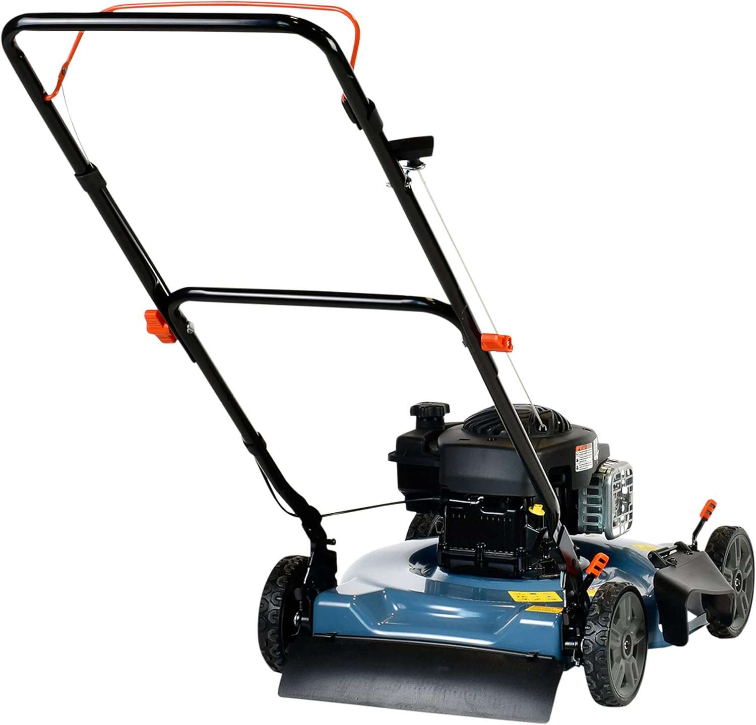 SENIX 20-Inch Gas Lawn Mower with 125 cc 4-Cycle Briggs & Stratton Engine, Side Discharge, 5-Position Single Wheel Height Adjustment - 4