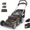 WORX Nitro 40V 21 Cordless Lawn Mower with Aerodeck & Intellicut, Electric Mower with Variable Speed, Self-propelled Lawn Mower WG760 – PowerShare 5.0Ah Batteries & Charger Included - 1