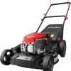 21 Steel Deck Gas Lawn Mower, Heavy-Duty 3-in-1 Push Mower, 144cc 4-Stroke Engine, 6-Position Height Adjustment, Large 1.4 Bushel Grass Catcher, Durable & Efficient for Yard & Garden - 1