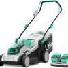 Litheli Cordless Lawn Mower 17 Inch, 2 x 20V 4.0Ah Battery Lawn Mowers with Brushless Motor, Bagging & Mulching, Charger Included - 1