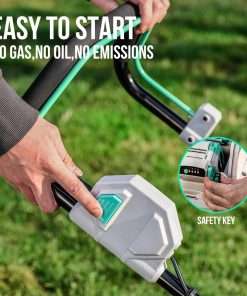 Litheli Cordless Lawn Mower 17 Inch, 2 x 20V 4.0Ah Battery Lawn Mowers with Brushless Motor, Bagging & Mulching, Charger Included - 5