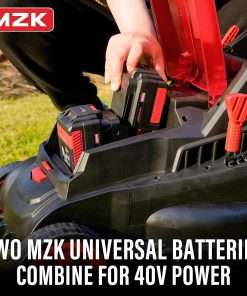 MZK 40V(2 x 20V) 13 Cordless Electric Lawn Mower,with 4-Position Height Adjustment,Compact and Lightweight Push Battery Powered Lawn Mower - 3