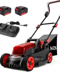 MZK 40V(2 x 20V) 13”Cordless Electric Lawn Mower,with 4-Position Height Adjustment,Compact and Lightweight Push Battery Powered Lawn Mower - 1