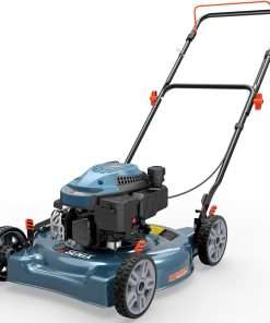SENIX 144 cc Gas Lawn Mower, 20 inch 2-in-1 Push Mover with Mulching and Side Discharge, 4-Cycle Engine, 5 Position Cutting Height Adjustment for Lawn, Yard and Garden - 1