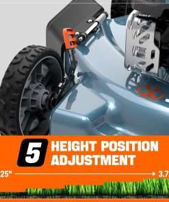 SENIX 144 cc Gas Lawn Mower, 20 inch 2-in-1 Push Mover with Mulching and Side Discharge, 4-Cycle Engine, 5 Position Cutting Height Adjustment for Lawn, Yard and Garden - 4