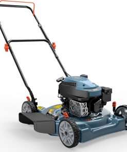 SENIX 144 cc Gas Lawn Mower, 20 inch 2-in-1 Push Mover with Mulching and Side Discharge, 4-Cycle Engine, 5 Position Cutting Height Adjustment for Lawn, Yard and Garden - 6