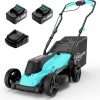 (2025 New) YARDCARE 36V Brushless Cordless Lawn Mower with 2X4.0Ah Batteries, LED Display Screen, Electric Lawnmower with 5-Position Height Adjustment, 8 Gallon Grass Bag, Charger - 1