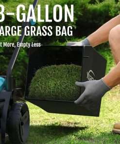 (2025 New) YARDCARE 36V Brushless Cordless Lawn Mower with 2X4.0Ah Batteries, LED Display Screen, Electric Lawnmower with 5-Position Height Adjustment, 8 Gallon Grass Bag, Charger - 6