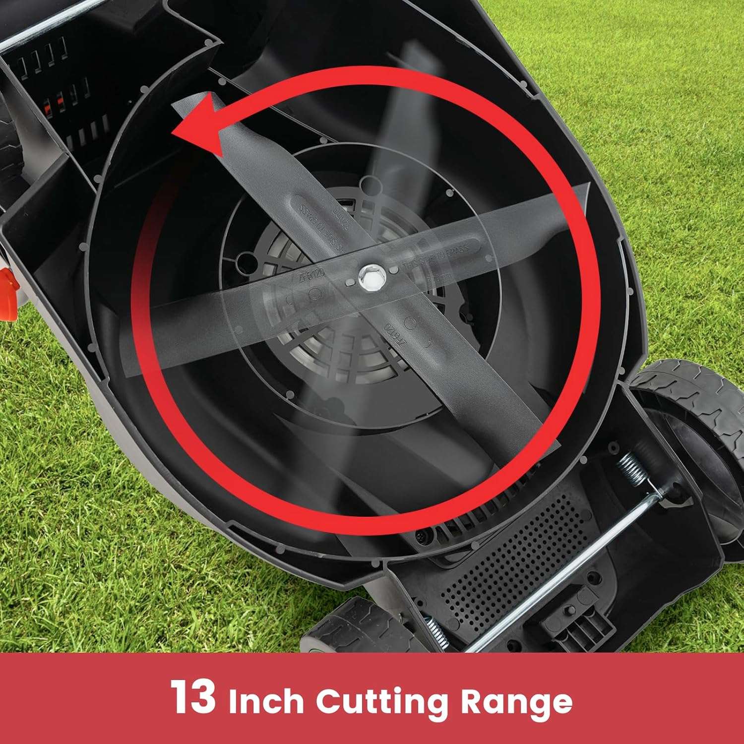 Goplus Electric Lawn Mower, Versatile Corded Lawn Mower with Grass Collection Box, 10 AMP Motor, 13 Cutting Deck, 3 Adjustable Cutting Positions, Walk-Behind Small Lawnmower for Garden Farm Yard - 7