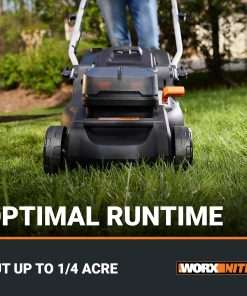 WORX Nitro 40V 16 Cordless Lawn Mower w-Brushless Motor 2.0 & Intellicut, 2-in-1 Electric Mower w-Mulch Blade, Lightweight Push Lawn Mower for 1-4 Acre WG737 – Batteries & Charger Included - 3