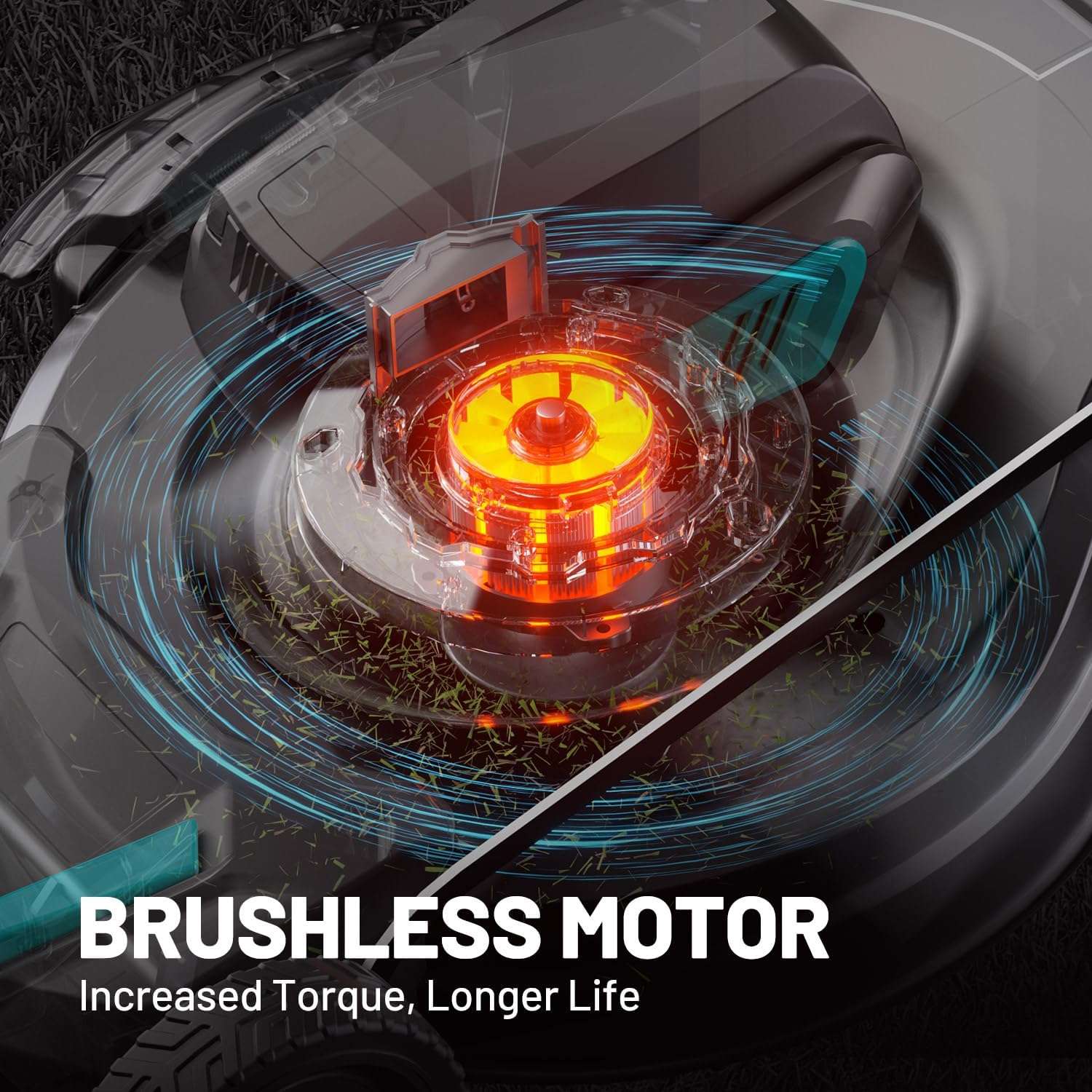 2 - 20V 21 inch Self-Propelled Lawn Mower Cordless, 3-in-1 Brushless Electric Lawn Mower with 6-Position Cutting Height Adjustment, 2 - 8.0Ah Battery & Dual Charger Included - 5