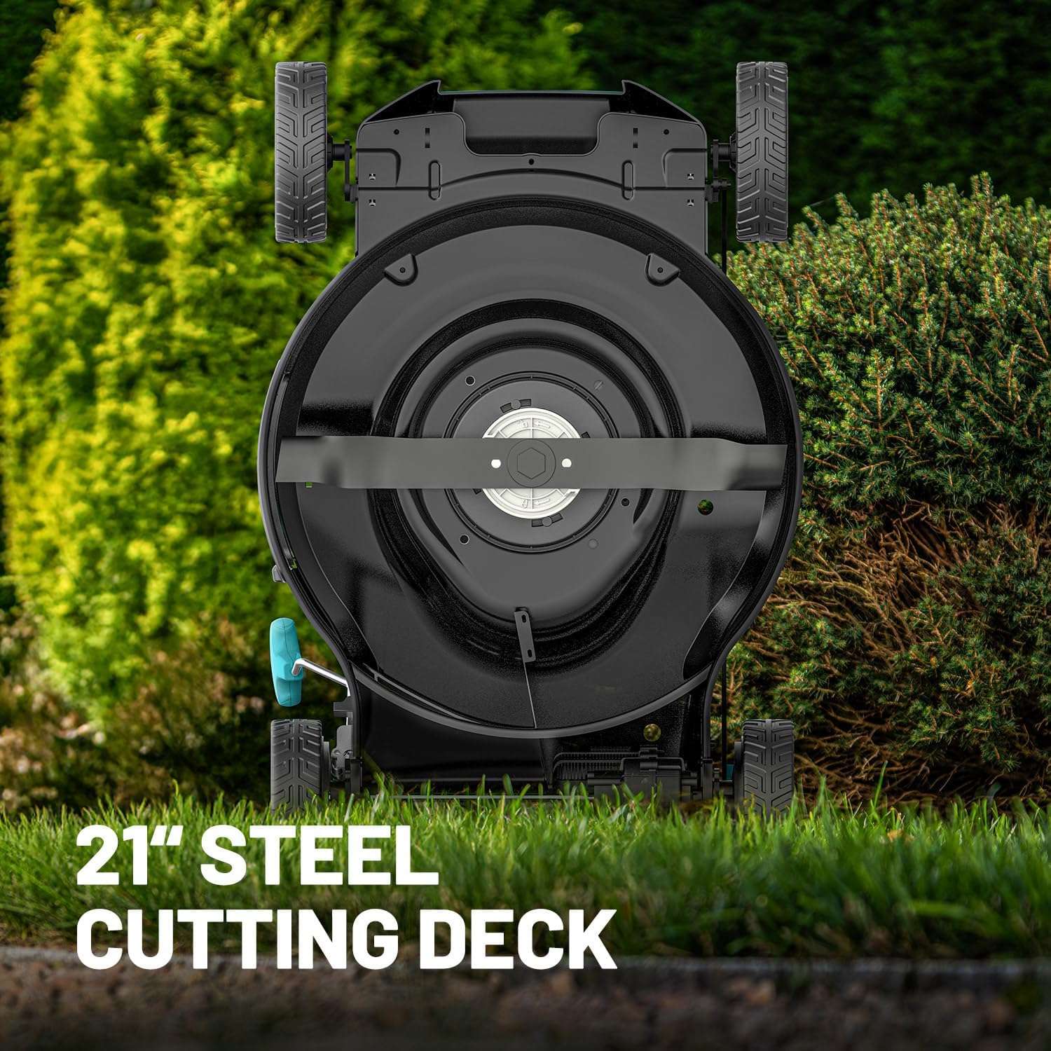 2 - 20V 21 inch Self-Propelled Lawn Mower Cordless, 3-in-1 Brushless Electric Lawn Mower with 6-Position Cutting Height Adjustment, 2 - 8.0Ah Battery & Dual Charger Included - 7