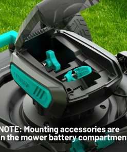 2 - 20V 21 inch Self-Propelled Lawn Mower Cordless, 3-in-1 Brushless Electric Lawn Mower with 6-Position Cutting Height Adjustment, 2 - 8.0Ah Battery & Dual Charger Included - 9